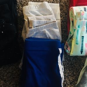 Bundle - 7 pairs leggings, 1 long sleeved tee